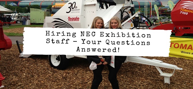 Hiring Exhibition Staff – Your Questions Answered! - NEC